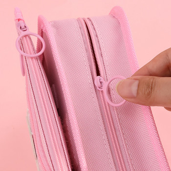 Многофункционална чанта за молив с голям капацитет. Сладка анимационна чанта за държач за канцеларски материали. Калъф за писалка. Ученически пособия