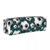 Futbolo kamuoliukų raštas Futbolo pieštukų dėklas Sportinis pieštukų dėžutė Rašiklio laikiklis Vaikams Didelis krepšys Mokykliniai reikmenys Dovanų raštinės reikmenys