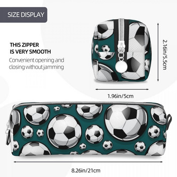Μοτίβο για μπάλες ποδοσφαίρου Μολυβοθήκη ποδοσφαίρου Αθλητική θήκη για μολύβια Παιδική τσάντα μεγάλη αποθήκευση σχολικά είδη Χαρτικά δώρου