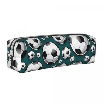 Futbolo kamuoliukų raštas Futbolo pieštukų dėklas Sportinis pieštukų dėžutė Rašiklio laikiklis Vaikams Didelis krepšys Mokykliniai reikmenys Dovanų raštinės reikmenys