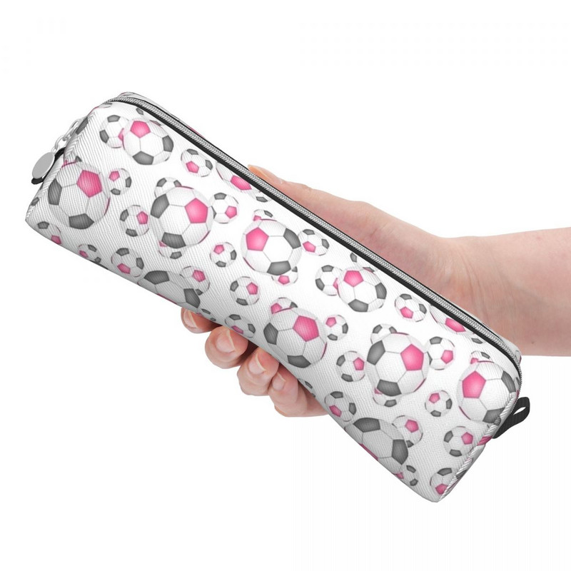 Armsad roosad hallid valged jalgpallipallid pliiatsikarbid Spordijalgpall pliiatsid Pliiatsikarp lastele suur hoiukott Kontorikingitus Kirjatarbed