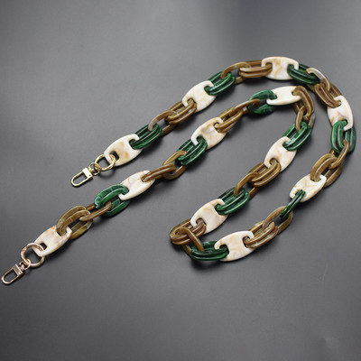 MM FOND jednobojna ženska akrilna ručna torba s remenom, ukrasna torbica za telefon, lanac za torbicu, alternativni lanac za torbu