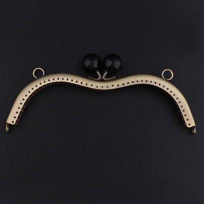 Metalna torbica u vintage stilu Okvir Kiss Brava s kopčom s bambusovom ručkom Kopče za nakit Zatvarači za šivanje Pribor za izradu torbica