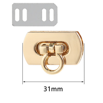 3,1 cm ovalus metalinis užsegimas, pasukamas užraktas, skirtas „pasidaryk pats“ rankinės rankinės rankinės piniginės aparatūra, sulankstoma, įstrigę priedai