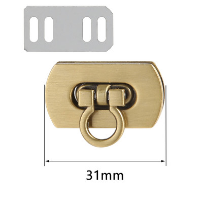 3,1 cm ovalus metalinis užsegimas, pasukamas užraktas, skirtas „pasidaryk pats“ rankinės rankinės rankinės piniginės aparatūra, sulankstoma, įstrigę priedai