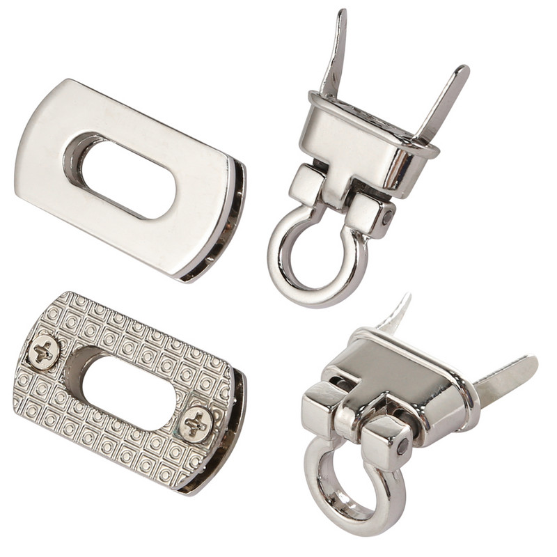 3,1 cm ovalus metalinis užsegimas, pasukamas užraktas, skirtas „pasidaryk pats“ rankinės rankinės rankinės piniginės aparatūra, sulankstoma, įstrigę priedai