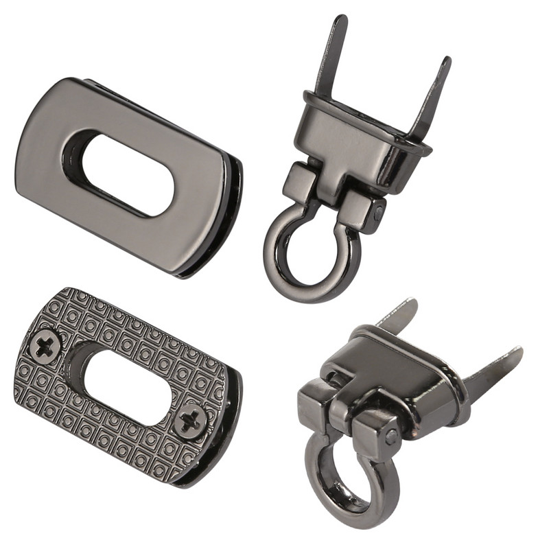 3,1 cm ovalus metalinis užsegimas, pasukamas užraktas, skirtas „pasidaryk pats“ rankinės rankinės rankinės piniginės aparatūra, sulankstoma, įstrigę priedai