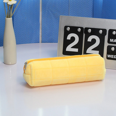 Ofertă fierbinte Tocuri de creion pentru fete Papetarie Kawaii Genți de creion Pernă de pluș Rechizite școlare Husă pentru creion Înapoi la școală