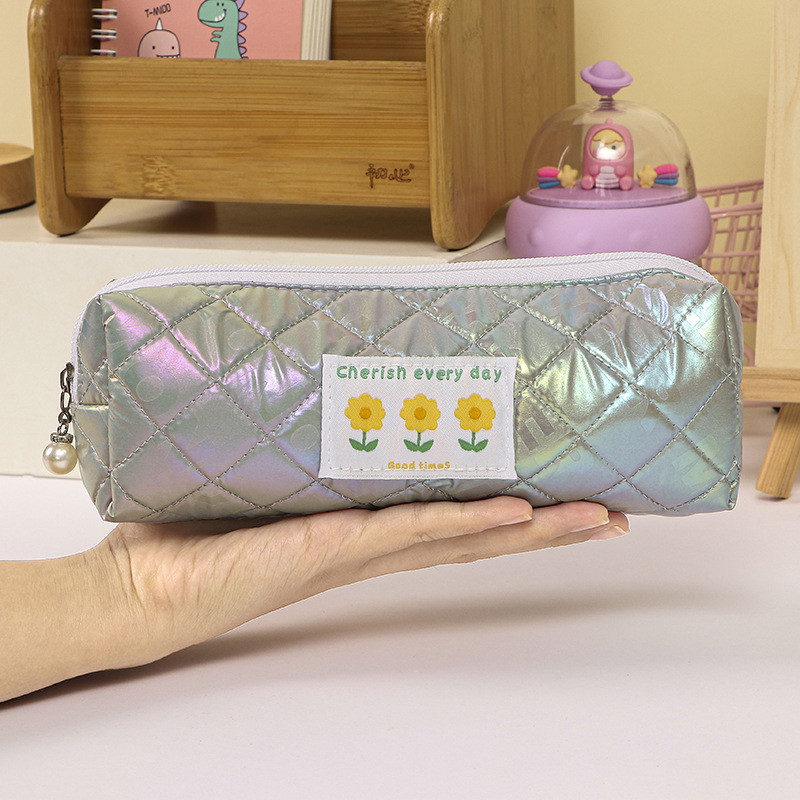 Mažas pieštuko dėklas studentų pieštukų maišelis monetų maišelis Kosmetikos krepšys biuro raštinės reikmenys paauglėms, moterys, mokykla, biuras