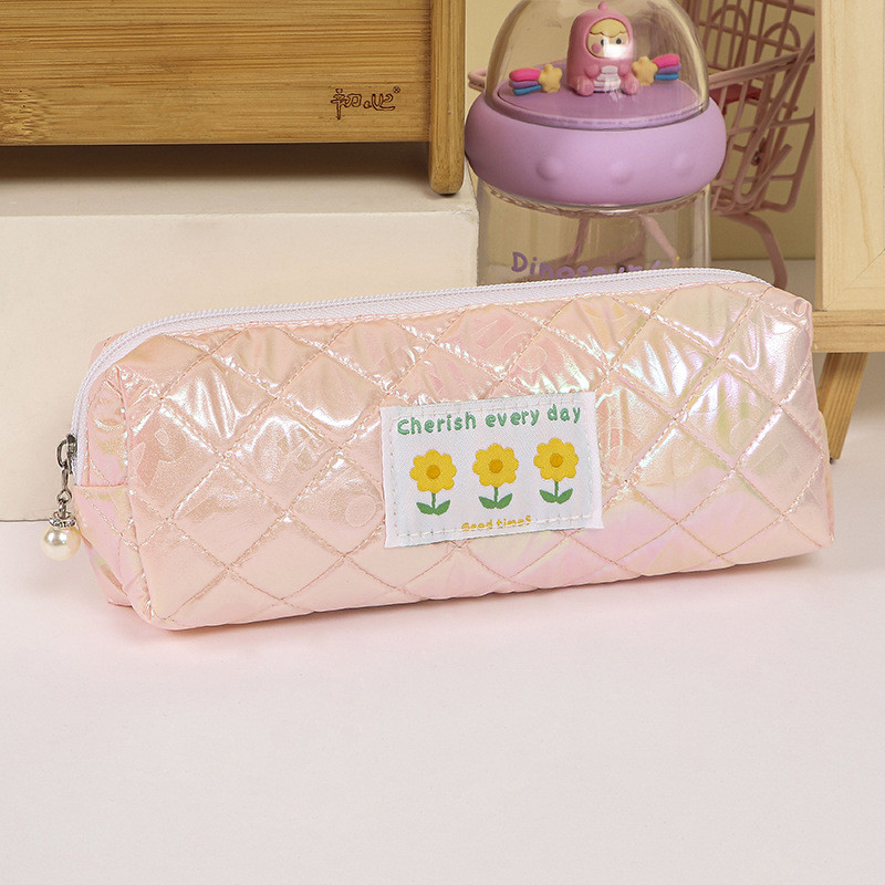 Mažas pieštuko dėklas studentų pieštukų maišelis monetų maišelis Kosmetikos krepšys biuro raštinės reikmenys paauglėms, moterys, mokykla, biuras