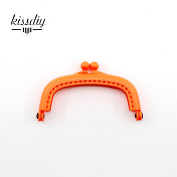KISSDIY 10PCS 8,5CM Candy Arc Ρητίνη Πλαστικό Πορτοφόλι Πλαίσιο με Τρύπα Kiss Clasp Lock Αξεσουάρ τσάντας DIY 10 χρώματα