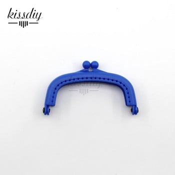 KISSDIY 10PCS 8,5CM Candy Arc Ρητίνη Πλαστικό Πορτοφόλι Πλαίσιο με Τρύπα Kiss Clasp Lock Αξεσουάρ τσάντας DIY 10 χρώματα