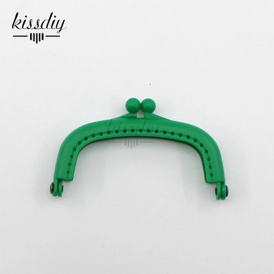 KISSDIY 10 vnt. 8,5 cm saldainių lanko dervos plastikinis piniginės rėmas su skylutėmis bučinio užsegimu, spyna „pasidaryk pats“ krepšio priedai 10 spalvų