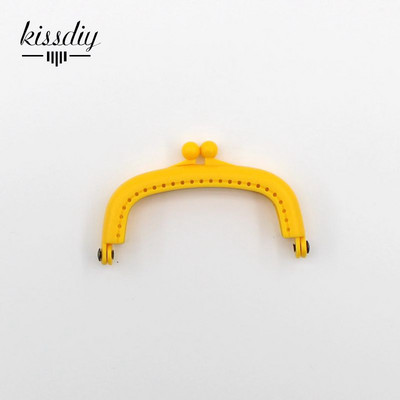 KISSDIY 10 vnt. 8,5 cm saldainių lanko dervos plastikinis piniginės rėmas su skylutėmis bučinio užsegimu, spyna „pasidaryk pats“ krepšio priedai 10 spalvų