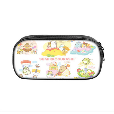 Sumikkogurashi Family Themes Τσάντα μολυβιών Nylon Μολυβοθήκη Παιδική Μαύρη σε σχολικά σετ γραφικής ύλης υψηλής ποιότητας