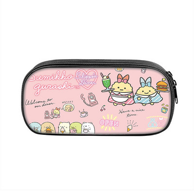 Sumikkogurashi Family Themes Τσάντα μολυβιών Nylon Μολυβοθήκη Παιδική Μαύρη σε σχολικά σετ γραφικής ύλης υψηλής ποιότητας