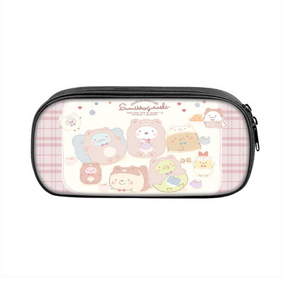 Sumikkogurashi Family Themes Τσάντα μολυβιών Nylon Μολυβοθήκη Παιδική Μαύρη σε σχολικά σετ γραφικής ύλης υψηλής ποιότητας
