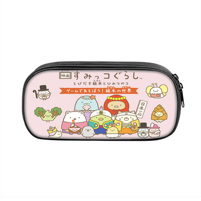 Sumikkogurashi Family Themes Τσάντα μολυβιών Nylon Μολυβοθήκη Παιδική Μαύρη σε σχολικά σετ γραφικής ύλης υψηλής ποιότητας