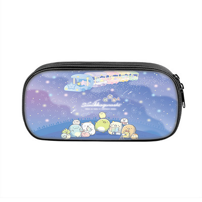 Sumikkogurashi Family Themes Τσάντα μολυβιών Nylon Μολυβοθήκη Παιδική Μαύρη σε σχολικά σετ γραφικής ύλης υψηλής ποιότητας