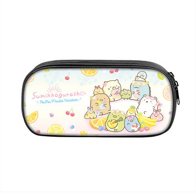 Sumikkogurashi Family Themes Τσάντα μολυβιών Nylon Μολυβοθήκη Παιδική Μαύρη σε σχολικά σετ γραφικής ύλης υψηλής ποιότητας