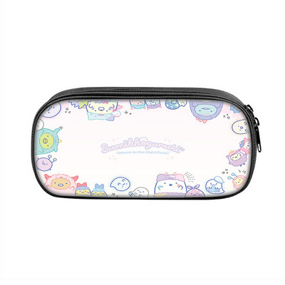 Sumikkogurashi Family Themes Τσάντα μολυβιών Nylon Μολυβοθήκη Παιδική Μαύρη σε σχολικά σετ γραφικής ύλης υψηλής ποιότητας