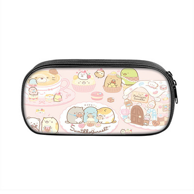 Sumikkogurashi Family Themes Τσάντα μολυβιών Nylon Μολυβοθήκη Παιδική Μαύρη σε σχολικά σετ γραφικής ύλης υψηλής ποιότητας