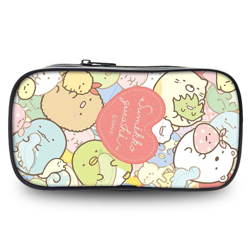 Sumikkogurashi Family Themes Τσάντα μολυβιών Nylon Μολυβοθήκη Παιδική Μαύρη σε σχολικά σετ γραφικής ύλης υψηλής ποιότητας