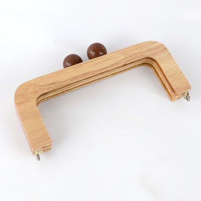 1kom Deepeel 20cm Okvir torbe Drvena drška Drvene torbe Zatvaranje Poljubac Kopča Okviri torbice Brava Kopče DIY dodaci za torbice