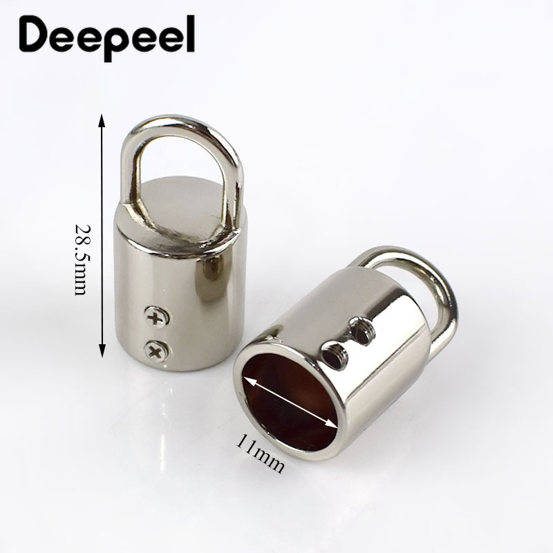 10/20 vnt. 11 mm metalinio krepšio sagties laido užrakto kamštis rankinės dirželio uodegos segtukas kutais kutais dangtelis Užsegimas Pakaba „Pasidaryk pats“ aparatūros priedai