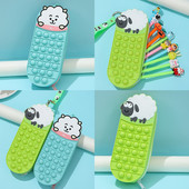 1 vnt. modeliavimo avies formos silikoninis pieštukų dėklas pieštukų maišeliai rašiklio krepšys studentų raštinės reikmenų mokyklinių reikmenų saugykla