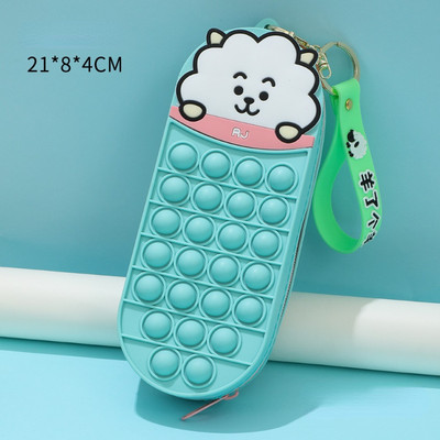 1 vnt. modeliavimo avies formos silikoninis pieštukų dėklas pieštukų maišeliai rašiklio krepšys studentų raštinės reikmenų mokyklinių reikmenų saugykla