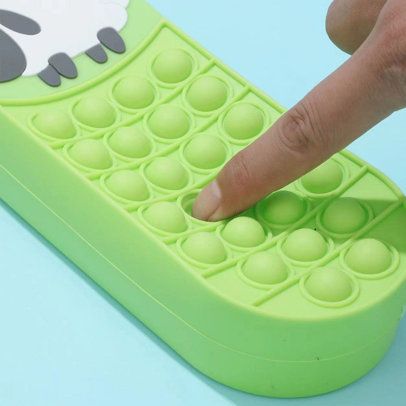 1 vnt. modeliavimo avies formos silikoninis pieštukų dėklas pieštukų maišeliai rašiklio krepšys studentų raštinės reikmenų mokyklinių reikmenų saugykla