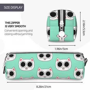 Classic Cat Cute Kitty Pencil Case Kitten Lovers Pencilcases Химикалка за момиче Момче Големи чанти за моливи Ученически пособия Подаръци Канцеларски материали