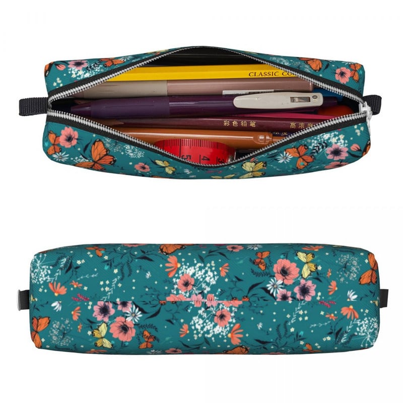 Πεταλούδα μολυβοθήκη κινουμένων σχεδίων Χαριτωμένο κουτί στυλό Τσάντα κορίτσια αγόρια Μεγάλη χωρητικότητα Μαθητές Σχολικό κουτί μολυβιών καλλυντικών