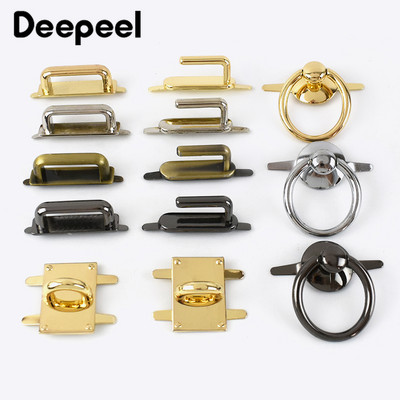 5Pcs Deepeel 25/31/35mm D Ring Bridge Connector Metal Buckles Hanger Bags Clip claps Hardware Decoration DIY Sewing Accessories