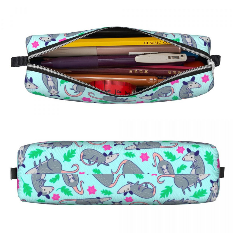 Opossum Possum pieštukų dėklai gyvūnų pieštukų dėžutės rašiklio laikiklis, skirtas studentams didelės talpos krepšiams, mokykliniams kosmetikos raštinės reikmenims