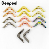 4/10 vnt. Deepeel 47 mm maišelio kampas su varžtu rankinės krašto apsaugai Metaliniai kabliukai sagtys Dekoravimo įranga Krepšiai Priedai