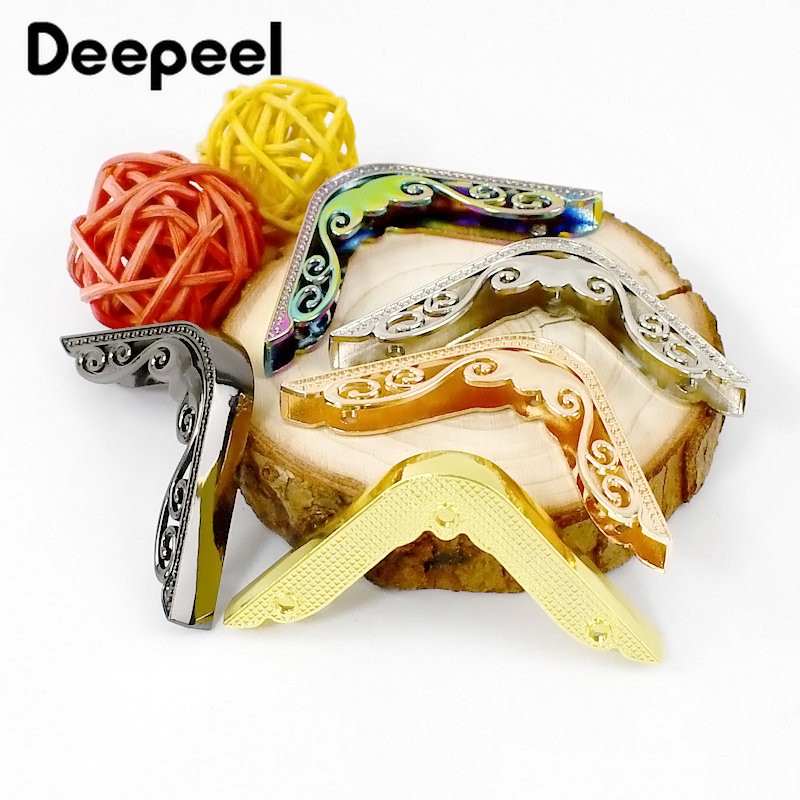 4/10 vnt. Deepeel 47 mm maišelio kampas su varžtu rankinės krašto apsaugai Metaliniai kabliukai sagtys Dekoravimo įranga Krepšiai Priedai