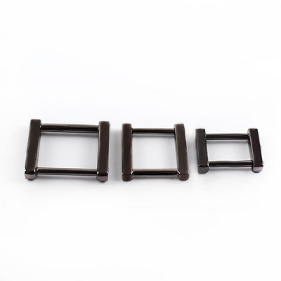 4/10 vnt. Nuimama kvadratinė metalinė sagtis, skirta krepšio dirželiui rankenai užsegimas varžtas „pasidaryk pats“ krepšiai Grandinės pakabos kabliukai šunų apykaklės sagtys F1-22