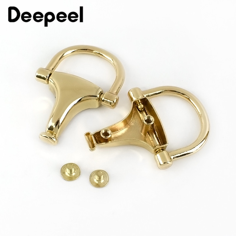 5/10 vnt Deepeel maišelio šoninio segtuko žiedo sagtis metalinis pakabinamas pakabukas užsegama rankena Grandinės kablio sagtys „pasidaryk pats“ aparatūros priedai
