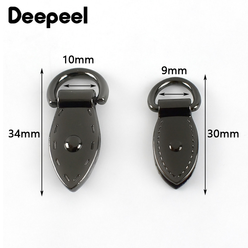 4 vnt 9/10 mm metalinio šoninio spaustuko kabliuko sagtys krepšiams Grandinės jungtis Rankena sagties žiedo užsegimas „pasidaryk pats“ odos rankdarbių siuvimo priedas