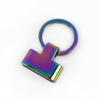 2Pcs Deepeel 24 мм метален ключодържател, катарама, разделени пръстени за чанти, каишка, колан, ключодържател, катарами, ръчно изработени кожени хардуерни аксесоари