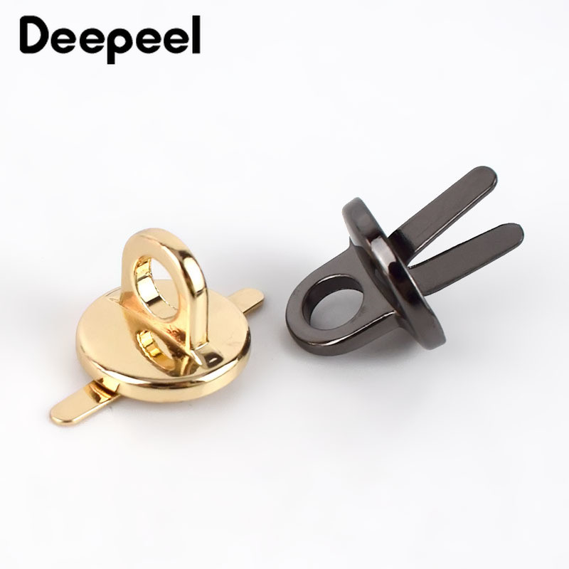 Deepeel 10 buc Cârlig pentru agățat geantă 6x15mm Catarame laterale pentru geanta de mână pentru bagaje Accesorii din piele Articole pentru îmbrăcăminte Decorare BF282