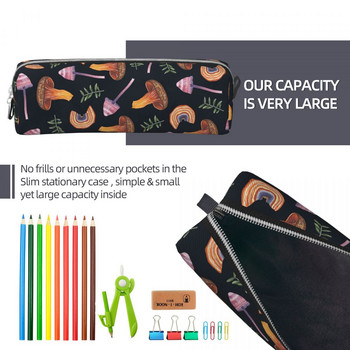 Гъби Моливник с тропически шарки Модни чанти за химикалки Студентски големи предмети за съхранение Ученически пособия Козметични моливи