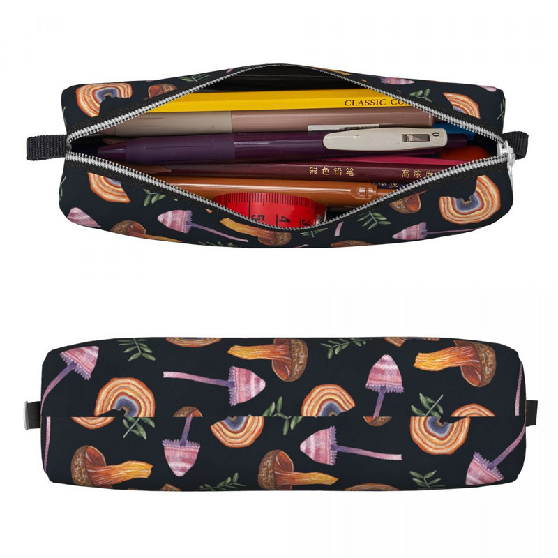 Grybai atogrąžų raštų pieštukų dėklas Madingi rašiklio krepšiai Studentams didelės talpyklos mokyklinės prekės Kosmetikos pieštukai