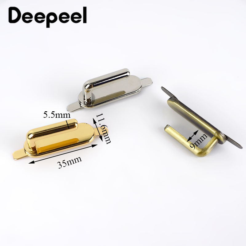 Deepeel5/10pcs Μεταλλικές τσάντες 35mm Πόρπες Μόδα Τσάντα Αψίδα Γέφυρα Κρεμάστρες για Ζώνες Ιμάντας DIY Δερμάτινα χειροτεχνήματα KY547