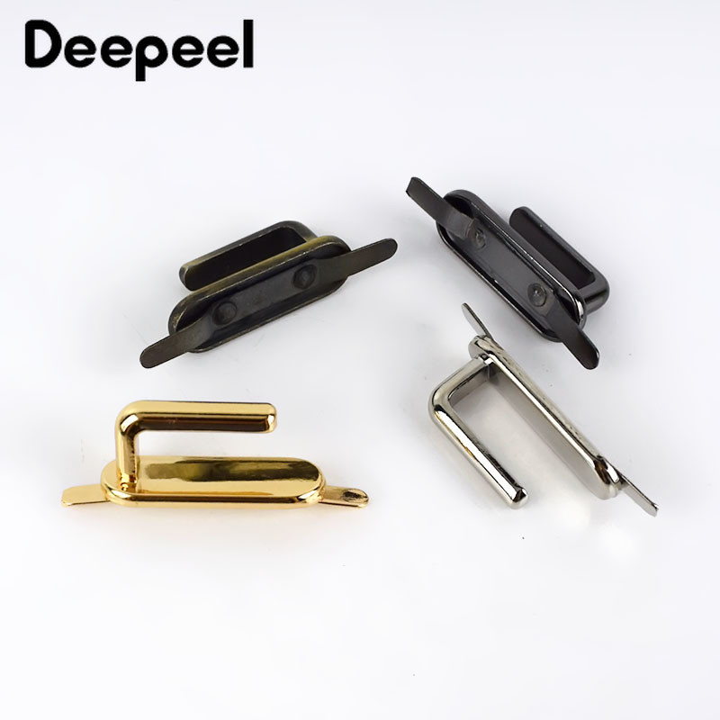 Deepeel5/10pcs Μεταλλικές τσάντες 35mm Πόρπες Μόδα Τσάντα Αψίδα Γέφυρα Κρεμάστρες για Ζώνες Ιμάντας DIY Δερμάτινα χειροτεχνήματα KY547