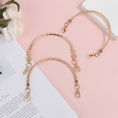 11 cm metallist kotiraam rahakoti jaoks Käekoti käepidemed Sidurikoti tarvikud DIY rahakoti klamber ümmargune metallkoti käepidemed kotid riistvara