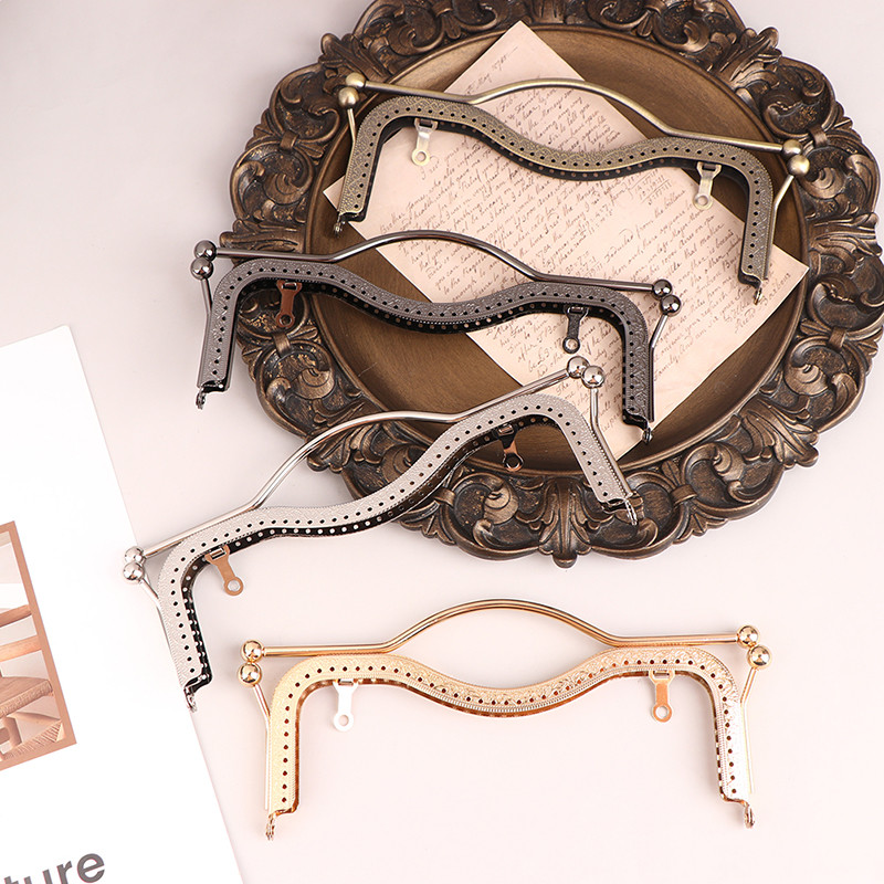 1vnt., 20,5x10,5 cm, madingi moteriški krepšiai, rankena, metalinė, „pasidaryk pats“ monetų rankinė, rankinė, rankinė, užsegimas, užraktas, arkos rėmas, krepšiai, priedai