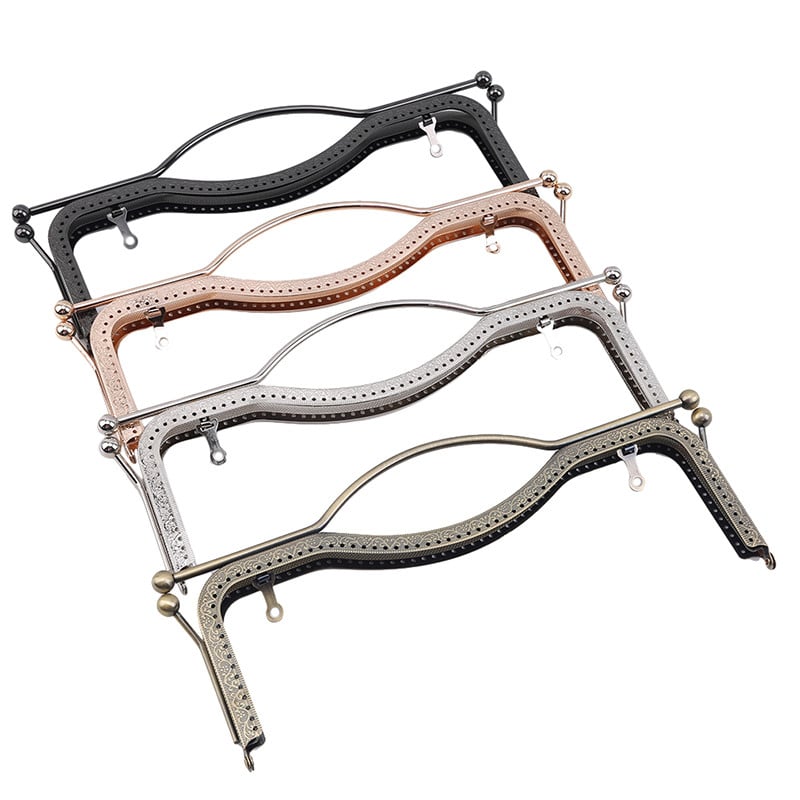 Πορτοφόλι Πορτοφόλι Χειροποίητη τσάντα Σχήμα Big Kiss κούμπωμα Κέρμα ανάγλυφο DIY Quilting Χειροποίητη τσάντα / μπρονζέ Ασημί Χρυσό Μαύρο Τσάντα Axxessories